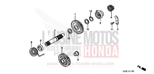 AXE DE KICKSTARTER CR250R1 de 2001